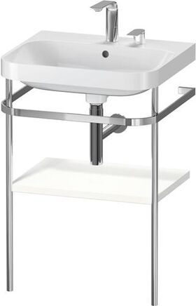 Duravit WTU HAPPY D.2 PLUS 575x490mm m Metallkon 2 HL we seidenmatt