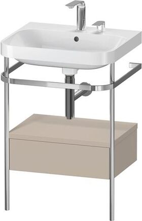 Duravit WTU HAPPY D.2 PLUS 575x490mm m Metallkon 2 HL ta seidenmatt