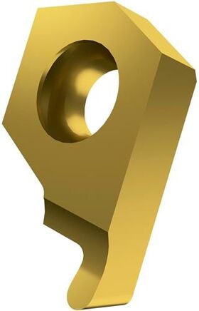 Drehwendeschneidplatte ISO X61 0602-R050 R1:6640 Tiefe 1,3mm MT-CVD beschichtet - VPE: 10