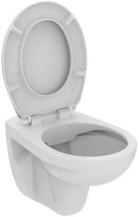 IDS Wand-WC-Kombipaket EUROVIT 370x525x350mm, mit WC-Sitz weiß IDEAL STANDARD - VPE: 12