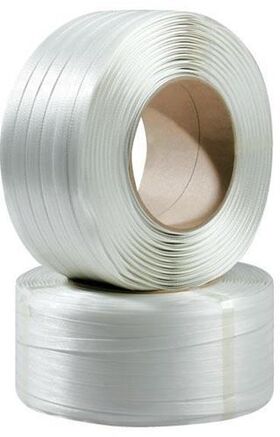 Umreifungsband Breite 19mm L.600lfm 60 SCC Polyester weiß Reißfestigkeit 500kp - VPE: 2