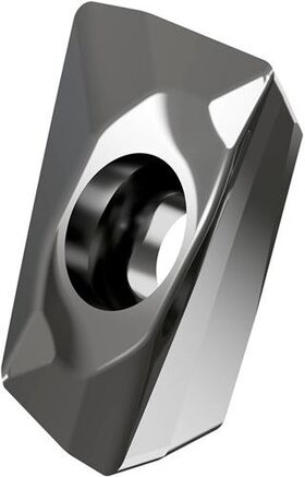 Fräswendeschneidplatte ISO ADEX 160604FR-FA:HF7 Bohrungs-D. 4,5mm Farbe Silber - VPE: 10