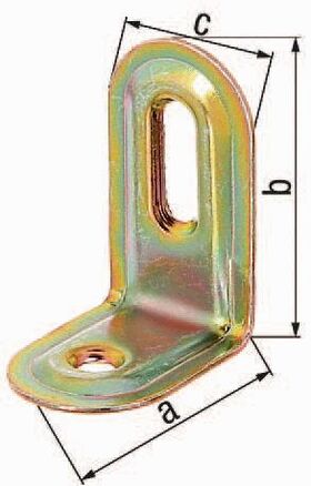 Verstellwinkel L.28 x 40mm B.22mm S.1mm STA roh verz.GAH - VPE: 50