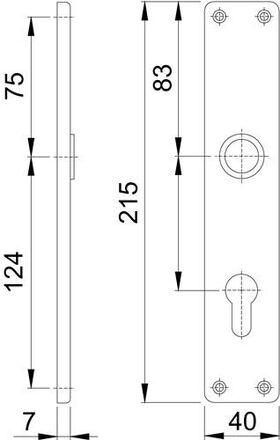 Langschildpaar 202SP F4/bronzef.F4 PZ 72mm HOPPE