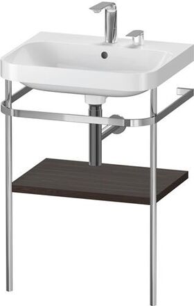 Duravit WTU HAPPY D.2 PLUS 575x490mm m Metallkon 2 HL NB gebürstet