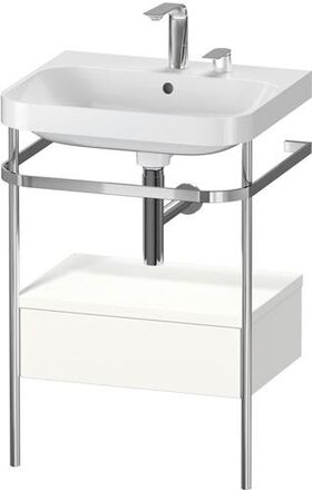 Duravit WTU HAPPY D.2 PLUS 575x490mm m Metallkon 2 HL we seidenmatt