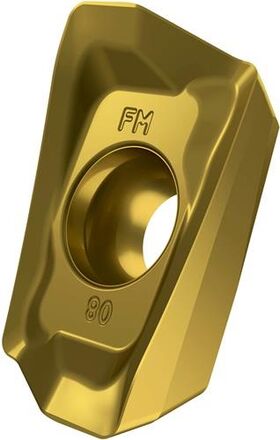 Fräswendeschneidplatte ISO ADEX 160608SR-FM:M8340 D.4,5mm PVD beschichtet Gold - VPE: 10