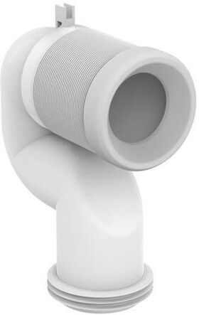 IDS Ablaufbogen TONIC 90Grad, gekröpft, flexible Länge weiß IDEAL STANDARD