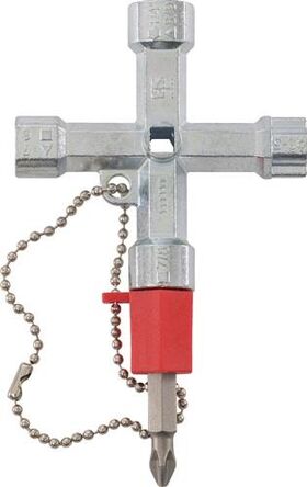 Schaltschrankschlüssel Doublehead Key 11 Funktionen m.Bitadapter