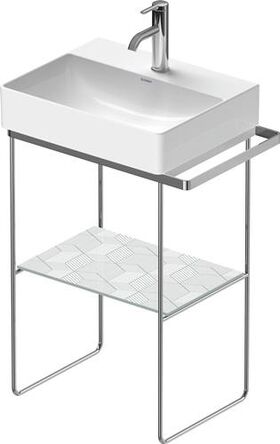 Duravit Metallkonsole DURASQUARE bodenstehend, 656x381mm chrom