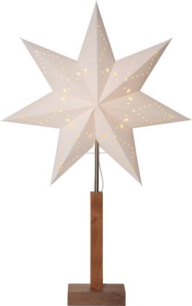 STAR TRADING  Standleuchte Stern 70x43 beige