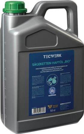 Sägekettenhaftöl BIO 52 mm²/s (bei 40GradC) 5l Kanister TECWERK