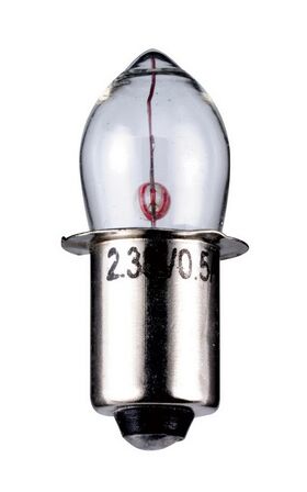 Olivenform Sockel P13,5 4,8 Volt 2,4 Watt 30,5mm klar,5er Pack