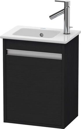 Duravit Waschtischunterbau KETHO 550x400x285mm Ans links eiche schwarz