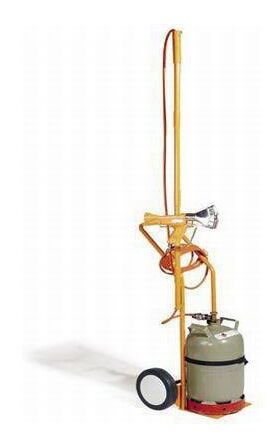 Gasflaschenwagen m.drehbarer Halterung f.Schrumpfpistolen Gewicht 13kg TRANSPAK