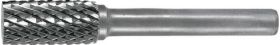 Frässtift ZYA D.10mm Kopf-L.20mm Schaft-D.6mm HM Verz.Kreuz TECWERK