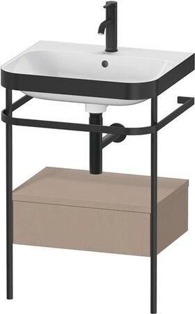 Duravit WTU HAPPY D.2 PLUS 575x490mm m Metallkon e Hahnloch leinen