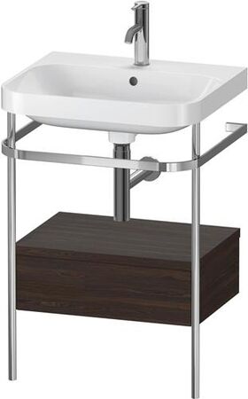 Duravit WTU HAPPY D.2 PLUS 575x490mm m Metallkon e HL NB gebürstet