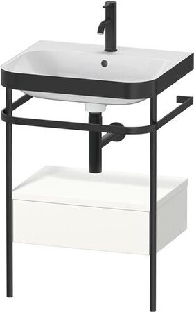 Duravit WTU HAPPY D.2 PLUS 575x490mm m Metallkon e HL we seidenmatt