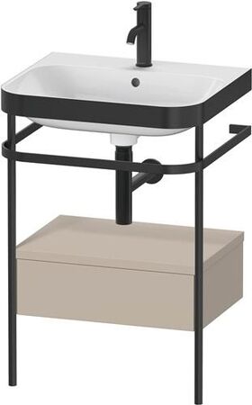 Duravit WTU HAPPY D.2 PLUS 575x490mm m Metallkon e HL ta seidenmatt