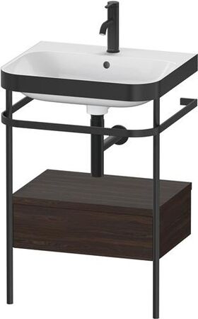 Duravit WTU HAPPY D.2 PLUS 575x490mm m Metallkon e HL NB gebürstet