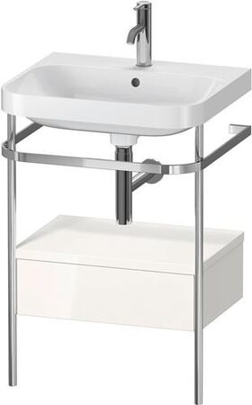 Duravit WTU HAPPY D.2 PLUS 575x490mm m Metallkon e HL we hochglanz