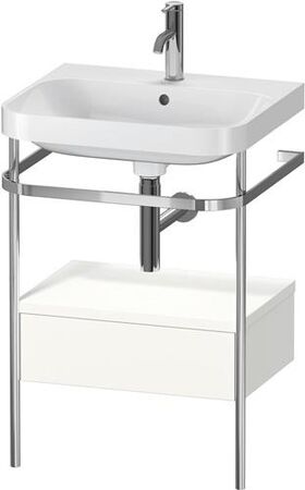 Duravit WTU HAPPY D.2 PLUS 575x490mm m Metallkon e HL we seidenmatt