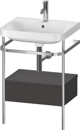 Duravit WTU HAPPY D.2 PLUS 575x490mm m Metallkon e HL gra supermatt
