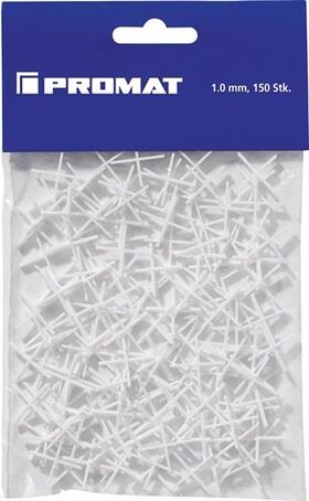 Fliesenkreuz 1mm 150 St./Btl.PROMAT - VPE: 10