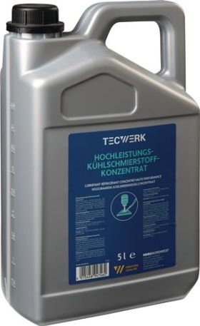Hochleistungskühlschmierstoff wassermischbar 5l Kanister TECWERK