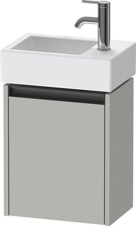 Duravit Waschtischunterbau Ketho.2 364x440x238mm TA links betongrau matt
