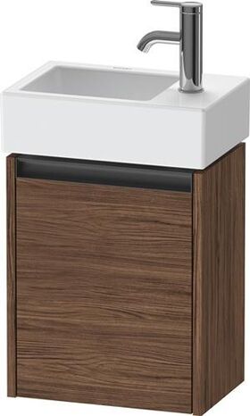 Duravit Waschtischunterbau Ketho.2 364x440x238mm TA links nussbaum dunkel
