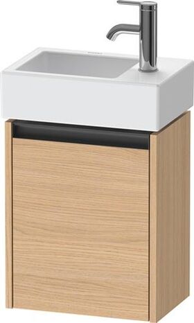 Duravit Waschtischunterbau Ketho.2 364x440x238mm TA links eiche natur