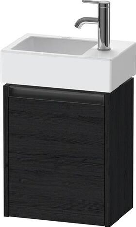Duravit Waschtischunterbau Ketho.2 364x440x238mm TA rechts eiche schwarz