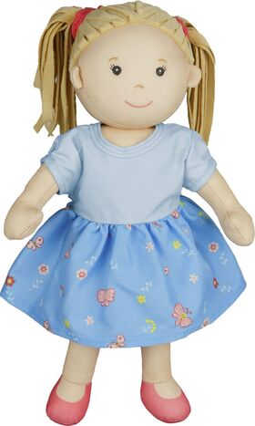 Stoffpuppe ''Nela'' mit Kleidchen zum An