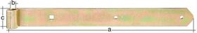 Ladenband L.500x10x30mm S.3mm D.10mm STA galv.gelb verz.rd GAH
