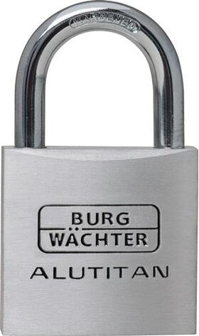 Zylindervorhangschloss Schlosskörper-B.20mm Alu versch.-schl. - VPE: 10