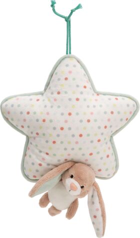 Spieluhr Stern 21x20cm mit Hase Fjella