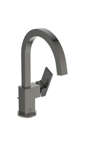 IDS Waschtischarmatur EXTRA hoh Ala mit Ablaufgarnitur magnetic grey IDEAL STANDARD