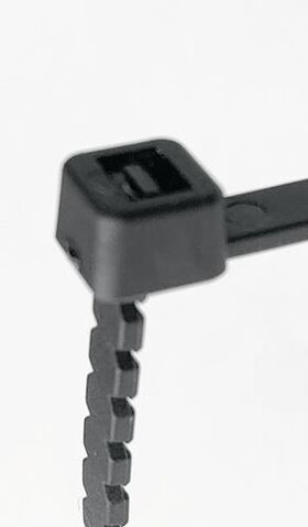 Kabelbinder DREH und AB Länge 300 mm Breite 4,6 mm Polyamid 6.6 schwarz (UV-beständig) 100St./BT AHW-TOOLS