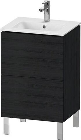 Duravit WTU Compact L-CUBE 704x520x421mm, 2 Auszüge eiche schwarz
