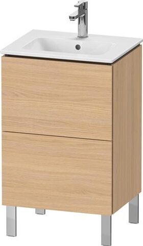 Duravit WTU Compact L-CUBE 704x520x421mm, 2 Auszüge eiche natur