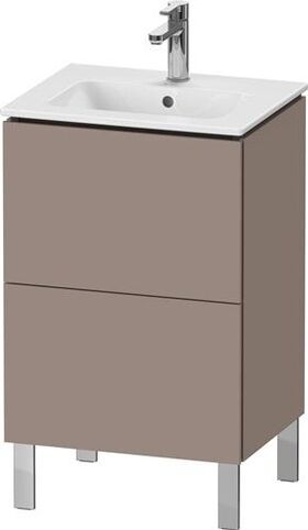 Duravit WTU Compact L-CUBE 704x520x421mm, 2 Auszüge basalt matt
