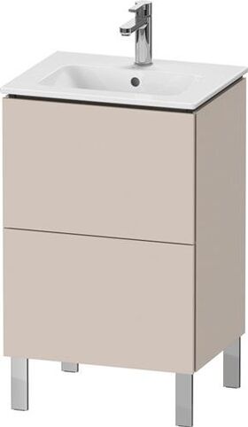 Duravit WTU Compact L-CUBE 704x520x421mm, 2 Auszüge taupe