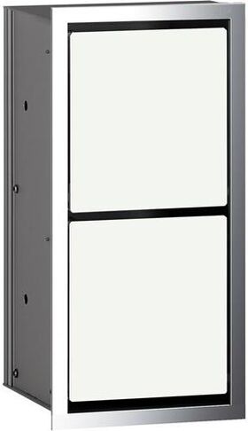 Emco WC-Papiermodul ASIS 150 Unterputz, 344x168mm chrom/optiwhite EMCO