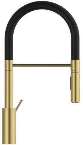 IDS Küchenarmatur GUSTO Semi-Pro 2F-Brause, Ausladung 225mm brushed gold IDEAL STANDARD