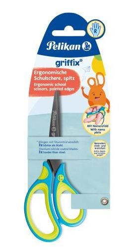 PELIKAN  SchulschereGriffix sp RH blue - 5 VPE