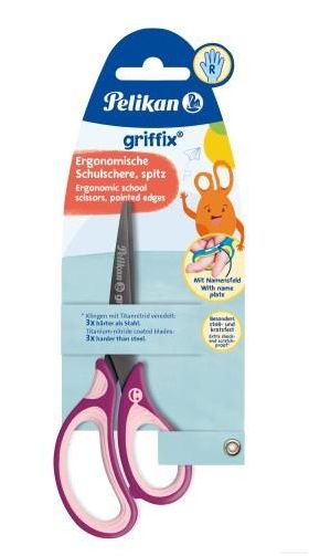 PELIKAN  SchulschereGriffix sp.RH berry - 5 VPE