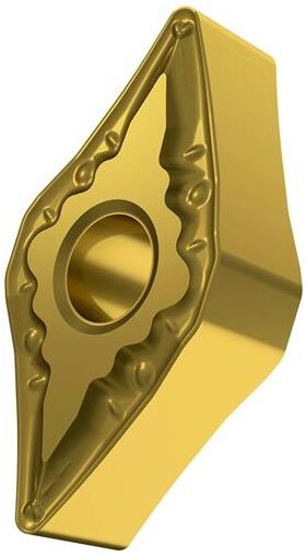 Drehwendeschneidplatte ISO DNMG 110404E-FM:T8315 D.3,81mm PVD beschichtet Gold - VPE: 10