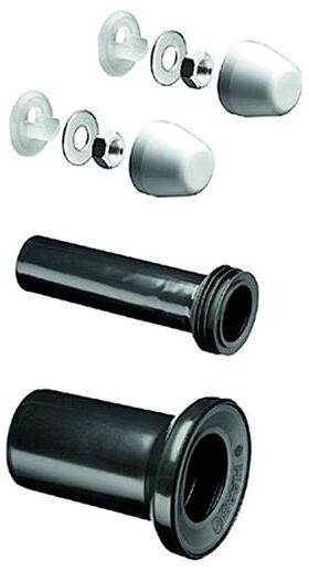 SCHELL WC-Zu- und Ablaufset Ablaufrohr d= 110mm, Anschlussrohr 183mm